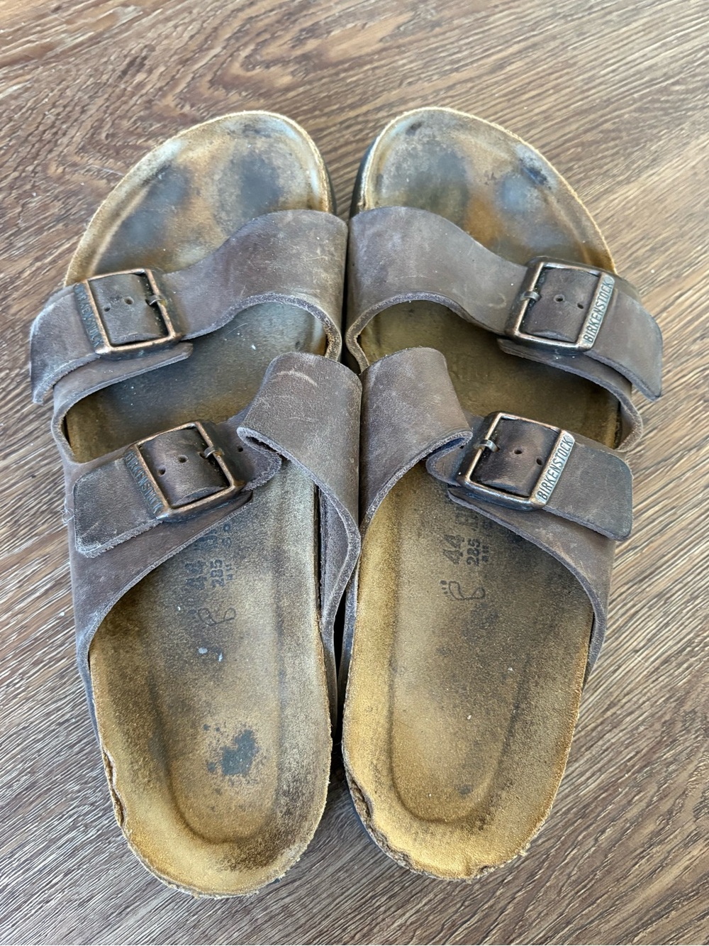 Birkenstocks Men’s Arizona Oiled Leather Habana Size 44 or 11